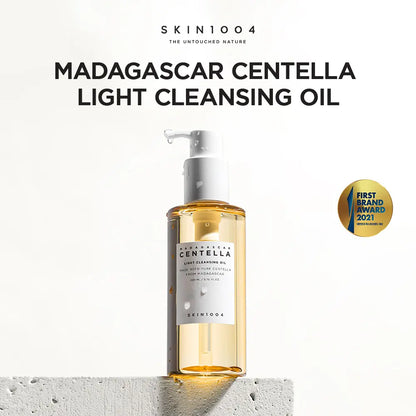 [SKIN1004 ] Centella Light Cleansing Oil 6.76 fl.oz, 200ml, Pure and Light Oil with Fresh Cleansing Effect, Makeup Remover Calming Hypoallergenic