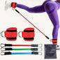 Ankle Resistance Bands with Cuffs for Women & Men - 3-Level Adjustable Leg & Glute Workout Equipment, Portable Home Gym Exercise Bands for Kickbacks, Hip Thrusts, Yoga, Strength Training